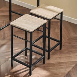 SoBuy OGT11 bar table set, 5 pieces, dining table bistro table with 4 chairs, seating group