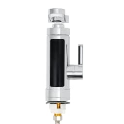Electric Heating Faucet 3000W, Fast Heating 3s 77-131°F, Kitchen Sink Tap with LED Temperature Display EU Plug