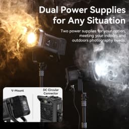 Ulanzi VL-200Bi 200W V-Mount COB Light Wireless APP Control 2700K-6500K Video Light for Skit Video Videography Photography