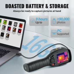 SucceBuy Thermal Imaging Camera 240x180/384 x 288IR High Resolution Professional Infrared Thermal Imager for Repair Pipeline Detection PCB