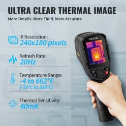 SucceBuy Thermal Imaging Camera 240x180/384 x 288IR High Resolution Professional Infrared Thermal Imager for Repair Pipeline Detection PCB