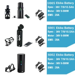 36v 10.5ah Bottle EBike Battery 48V 36V 7Ah 10.5Ah 9Ah Electric Bicycle18650 Batteries Pack for 250W 350W 500W Motor Kit