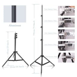 SH Brand 200CM Light Stand Tripod With 1/4 Screw Head For Photo Studio Video Flash Umbrellas Reflector Lighting Photography