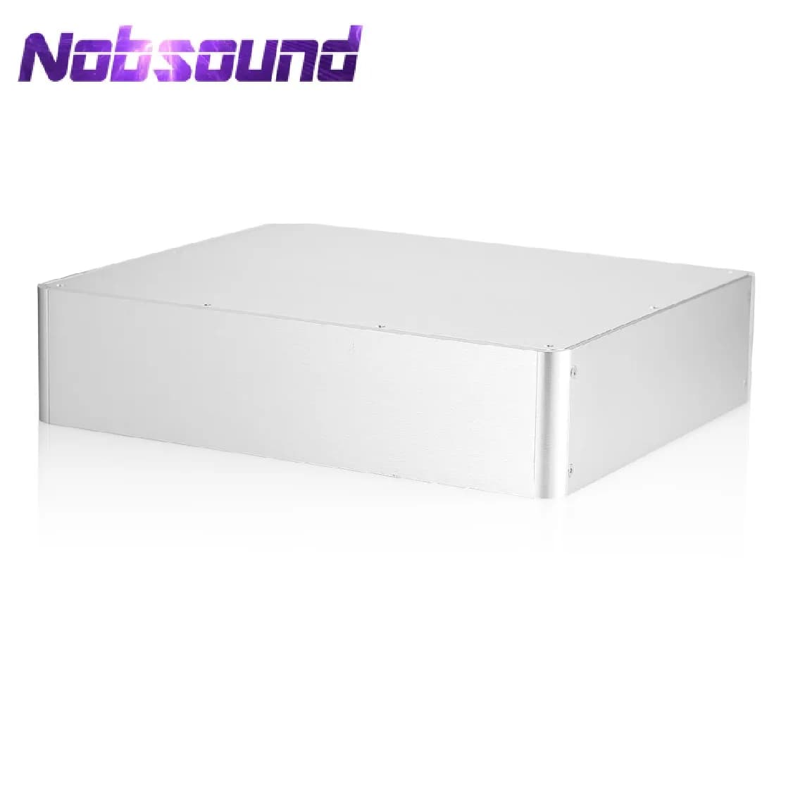Nobsound Aluminum Housing for DIY Amplifier Amplifier Chassis Metal Case 380x320x90mm