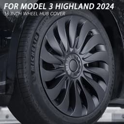 4PCS HubCap for New Tesla Model 3 Highland 2024 Performance Replacement 18 Inch Wheel Cap Automobile Full Rim Cover Accessories