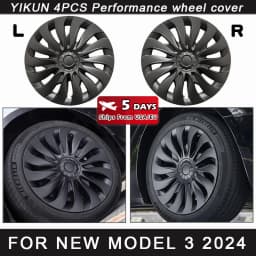 4PCS HubCap for New Tesla Model 3 Highland 2024 Performance Replacement 18 Inch Wheel Cap Automobile Full Rim Cover Accessories
