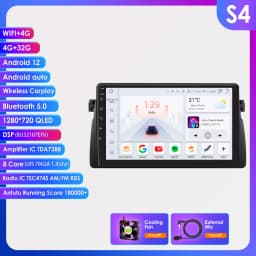 OSSURET CarPlay Android Car Radio For BMW 3 Series E46 M3 318 320 325 330 335 1998-2005 Car Multimedia GPS 2din autoradio 7862