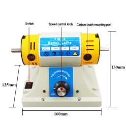 220V 350W Polishing Machine For DIY Woodworking Jade Jewelry Dental Bench Lathe Machine Motor Grinding Machine