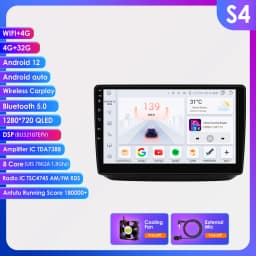 OSSURET CarPlay Android Car Radio For Skoda Fabia 2 2007-2014 Car Multimedia Player Navi GPS 2din 4G-LET autoradio RDS 7862
