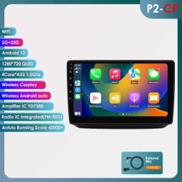 OSSURET CarPlay Android Car Radio For Skoda Fabia 2 2007-2014 Car Multimedia Player Navi GPS 2din 4G-LET autoradio RDS 7862