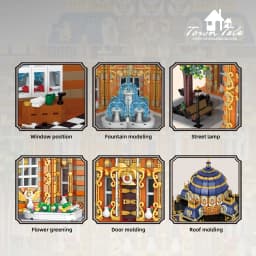 14133PCS Royal Planetarium Building Blocks Creative City Street View Castle Model High Difficulty Assembly Bricks Toys For Kids