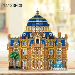 14133PCS Royal Planetarium Building Blocks Creative City Street View Castle Model High Difficulty Assembly Bricks Toys For Kids