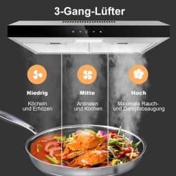 TopStrong 60cm Under-Cabinet Exhaust Air Recirculating LED Extractor Hood TF2360A3-AC-12