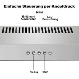 TopStrong 60cm Under-Cabinet Exhaust Air Recirculating LED Extractor Hood TF2360A3-AC-12