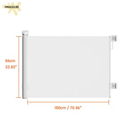 PANGDUBE Baby Flexible Mesh Door Gate Children's Safety Barrier Pet Dog Gate Barrier Children Gate for Stair Ladder