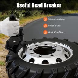 Manual Tire Bead Breaker Fit for 10-21 Inches Tires Changer Tool with Rubber Pad for ATVs/UTVs Tractors Trucks Cars