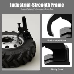 Manual Tire Bead Breaker Fit for 10-21 Inches Tires Changer Tool with Rubber Pad for ATVs/UTVs Tractors Trucks Cars