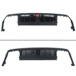 FOR MERCEDES S CLASS W222 B STYLE AMG REAR DIFFUSER TAILPIPE GLOSS BLACK 13-17