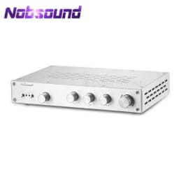 Nobsound HiFi 2.0-Channel Class A Stereo Vacuum Pre-Amplifier 4-way Digital Desktop Audio Preamp