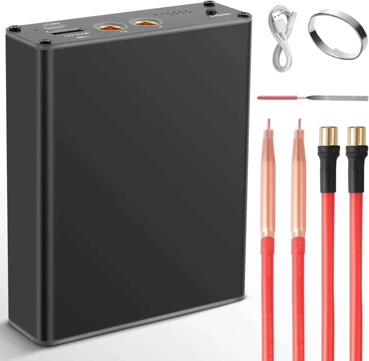Spot welding machine, portable adjustable spot welding machine 5000mAh mini spot welding machine USB charging quick release pen
