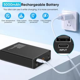 Spot welding machine, portable adjustable spot welding machine 5000mAh mini spot welding machine USB charging quick release pen