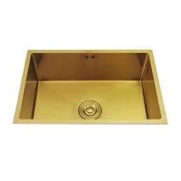 Gold Kitchen Sink 304 Stainless Steel sinks Above Counter or Undermount Installation Single small Bar Golden Washing Basin