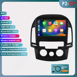 2Din Carplay Android Car Radio For Hyundai I30 i30 AT MT 2006 - 2011 Car Multimedia Player Navi GPS Autoradio 4G-LET RDS 6115