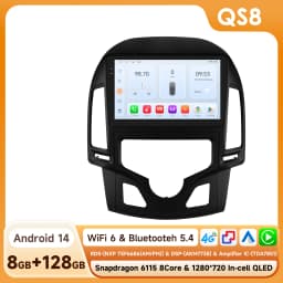 2Din Carplay Android Car Radio For Hyundai I30 i30 AT MT 2006 - 2011 Car Multimedia Player Navi GPS Autoradio 4G-LET RDS 6115