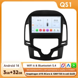 2Din Carplay Android Car Radio For Hyundai I30 i30 AT MT 2006 - 2011 Car Multimedia Player Navi GPS Autoradio 4G-LET RDS 6115