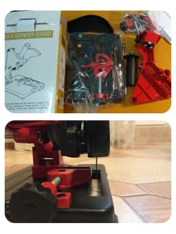 Angle Grinder Bracket Holder Support Angle Grinder Stand for 100-125 Angle Grinder DIY Cutting Stand Power Tools Accessories
