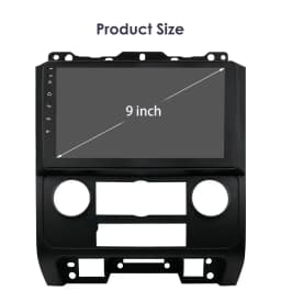 HIZPO 2Din 9inch Android Auto Car Radio for Ford Escape 2007 - 2012 Multimedia Navigation GPS 4G BT CarPlay RDS DSP SWC WiFi