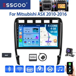 ESSGOO 9Inch Touch Screen For Porsche Cayenne 9PA 2002-2010 8 Core 4+64GB Android 13 Car Radio CarPlay GPS Navigation WiFi FM BT