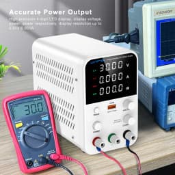 Wanptek Laboratory Power Supply 30V 5A 30V 10A 60V 5A 120V 3A Encoder Adjustment with USB Fast Charging Lab DC Power Supply