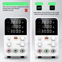 Wanptek Laboratory Power Supply 30V 5A 30V 10A 60V 5A 120V 3A Encoder Adjustment with USB Fast Charging Lab DC Power Supply