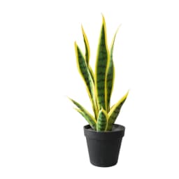 Artificial Snake Plant, Potted Artificial Snake Plant With Pot, Tropical Fake Plants For House Living Room Home Office Outside