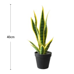 Artificial Snake Plant, Potted Artificial Snake Plant With Pot, Tropical Fake Plants For House Living Room Home Office Outside