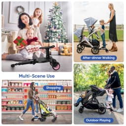 Upgrade Your Stroll With A 2-in-1 Sit And Stand Stroller Board For Second Baby - Compatible With Most Baby Strollers