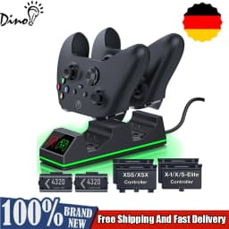2 Packs 4320mWh Rechargeable Battery for Xbox Series X/S/One/Elite/Core Controller Charger Station