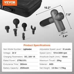 SucceBuy Massage Gun Deep Tissue Percussion Muscle Massager for Athletes Electric Massage Gun for Pain Relief Muscle Relaxation