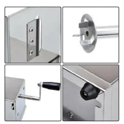Stainless Steel Spiral Potato Potato Chips Maker Cutter Fruit Slice Kitchen Home Hand-cranked Clipping Apple Slicer