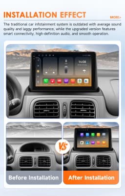 2Din Android13 Car Radio For Renault Clio 2 2000 - 2012 Car Multimedia GPS Carplay Intelligent Screen 2din autoradio 360Camera