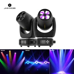 2PCS JMS WEDD 4x40w RGBW 4in1 LED Moving Head Wash Beam Zoom Bee Eyes Light For DJ Disco Wedding Party Stage Lights Effect