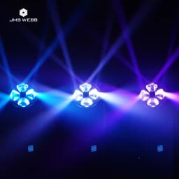 2PCS JMS WEDD 4x40w RGBW 4in1 LED Moving Head Wash Beam Zoom Bee Eyes Light For DJ Disco Wedding Party Stage Lights Effect