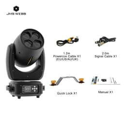 2PCS JMS WEDD 4x40w RGBW 4in1 LED Moving Head Wash Beam Zoom Bee Eyes Light For DJ Disco Wedding Party Stage Lights Effect
