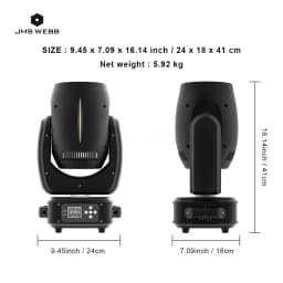 2PCS JMS WEDD 4x40w RGBW 4in1 LED Moving Head Wash Beam Zoom Bee Eyes Light For DJ Disco Wedding Party Stage Lights Effect