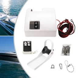 12V Electric Anchor Winch for Boats, 25 lb Anchor Capacity, Power Up/Down with Wireless Remote Control Kit
