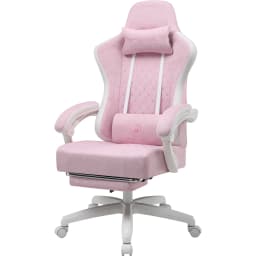 GTPLAYER Gaming Stuhl Ergonomischer Gaming Sessel Schreibtischstuhl mit Stoffoberfläche, Federsitzkissen, Verbindungsarmlehnen