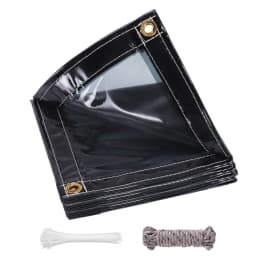 Sunshade Waterproof Tarpaulin PVC with Eyelets 400 g/m² UV Protection Tarpaulin for Gazebo Garden Balcony Privacy Protection