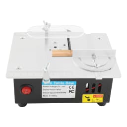 Portable Compact Table Saw | 96W 5000RPM Cutting Tool for DIY Crafts | Electric Cutting Machine with 63mm Blade