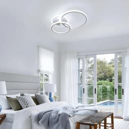 42W LED Ceiling Lights,Modern Round LED Design Ceiling Lighting 6500K Cool White Ceiling Lamp for  Bedroom Dining Room
